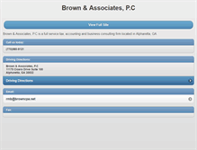 Tablet Screenshot of browncpa.net